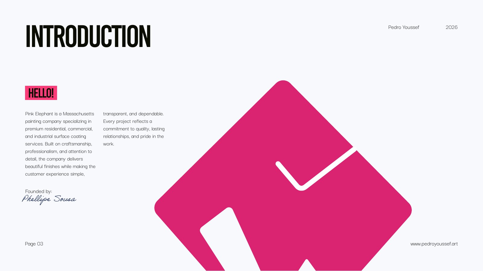 Pink Elephant brand introduction and primary symbol