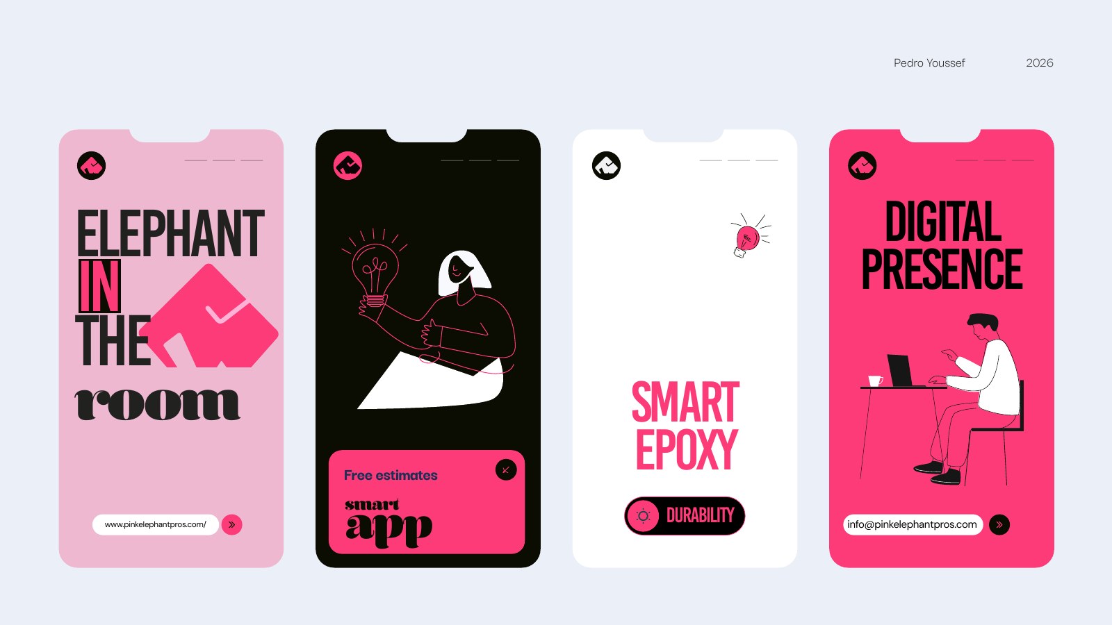 Pink Elephant social story templates