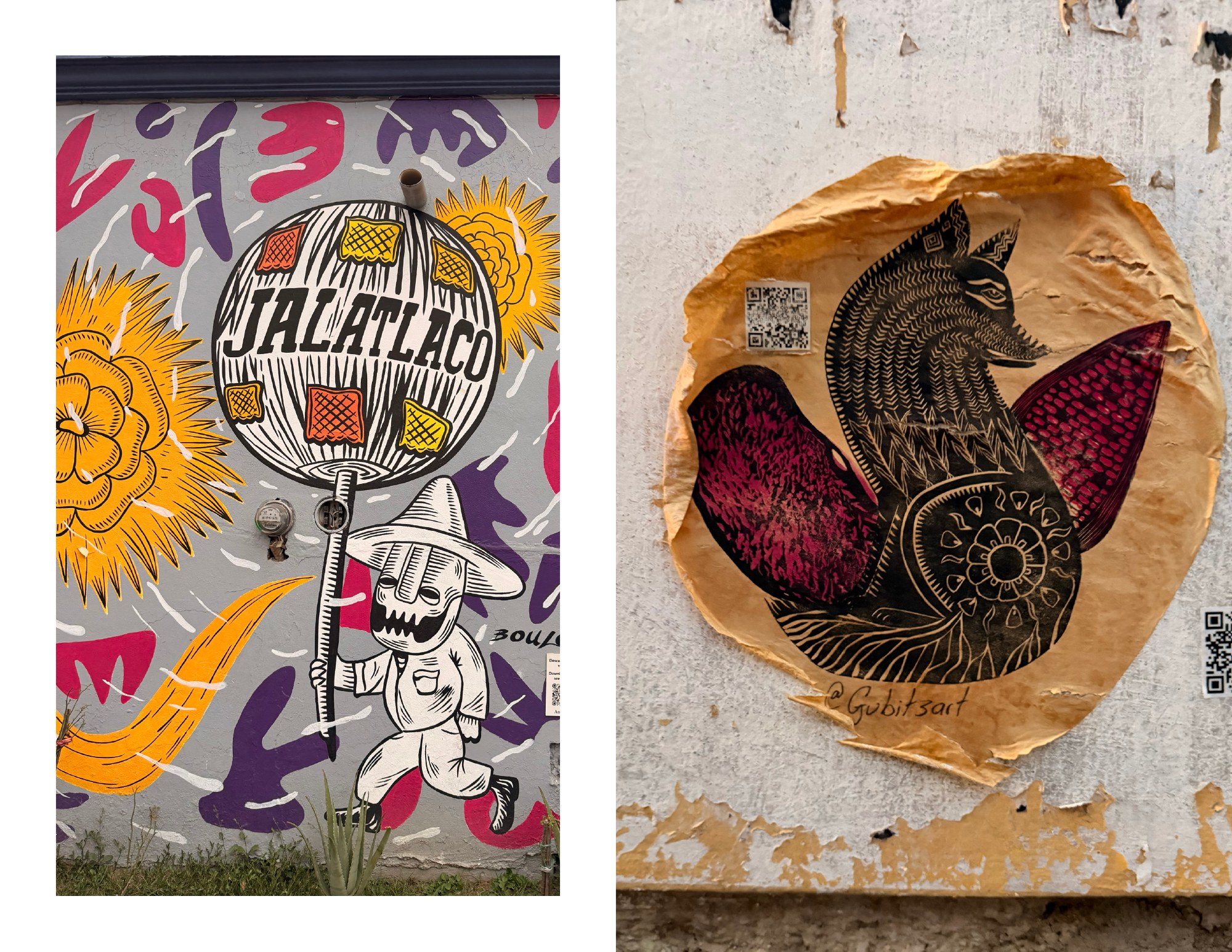 OAXACA spread featuring street art from Jalatlaco