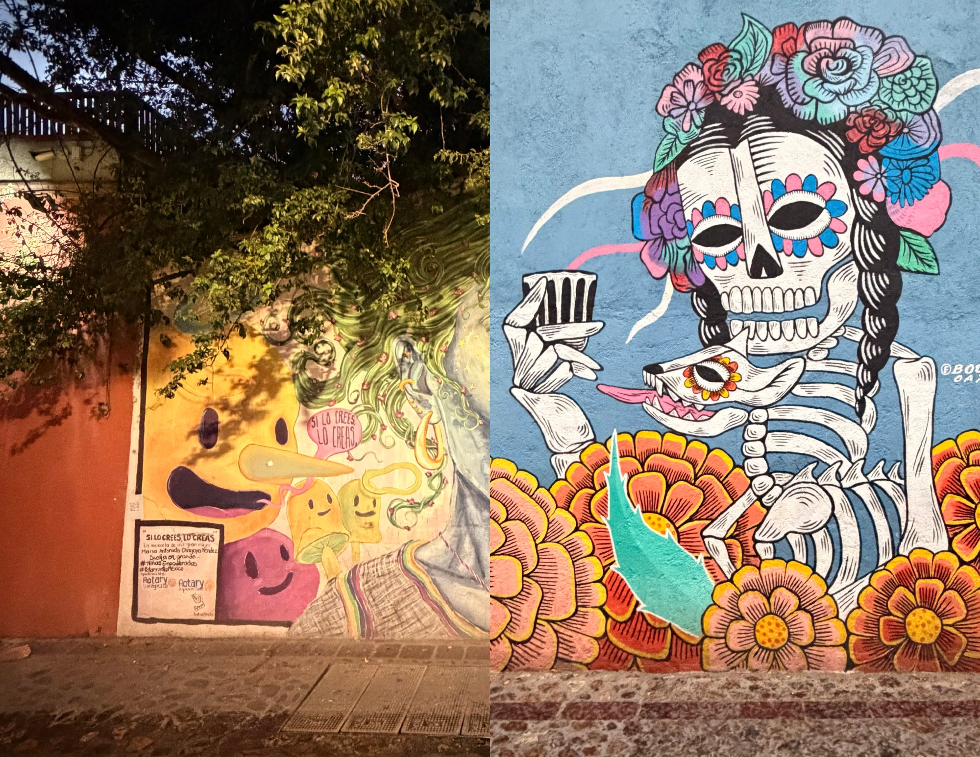OAXACA spread showing large-scale colorful murals